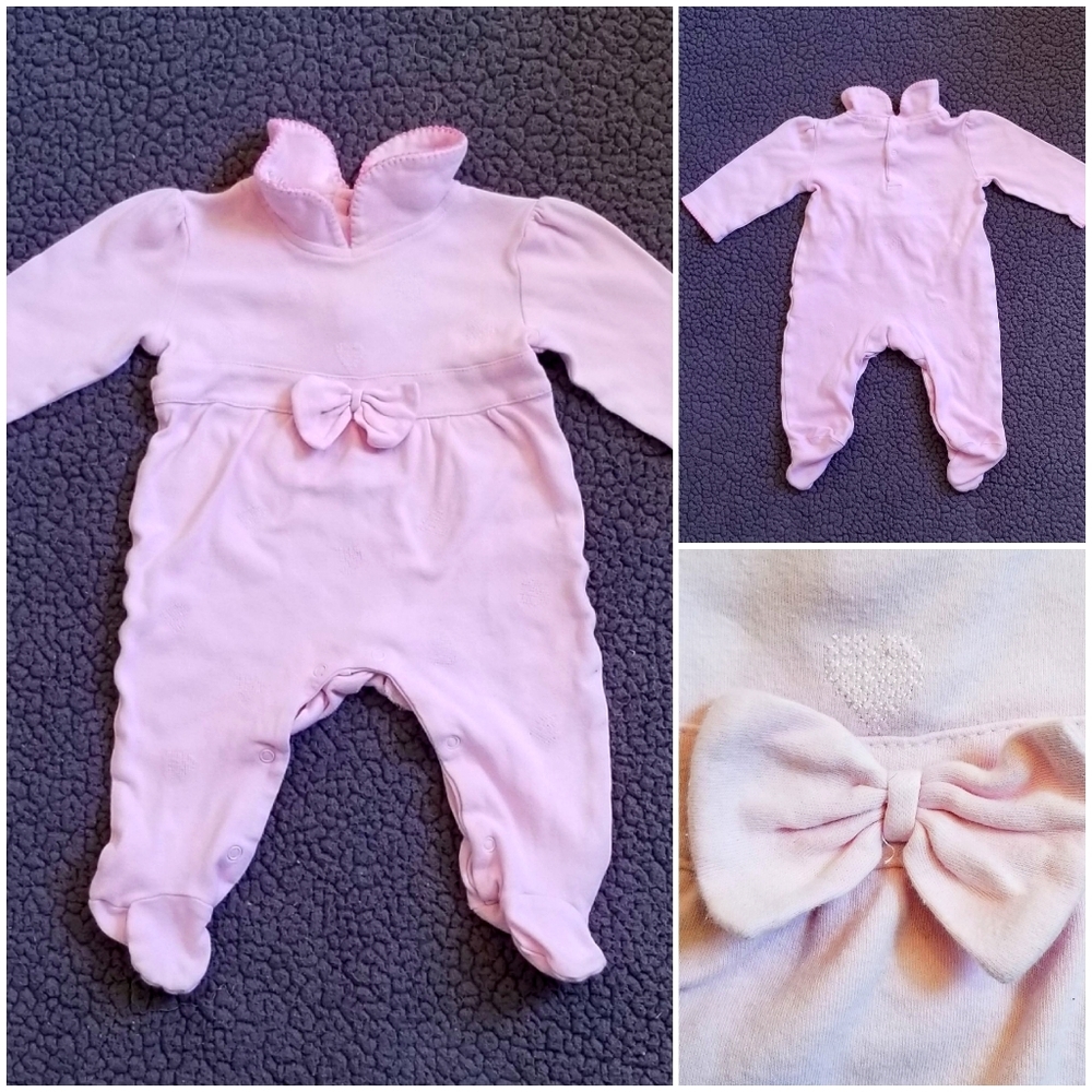 3-6m Baby Girl's Footsie One-Piece